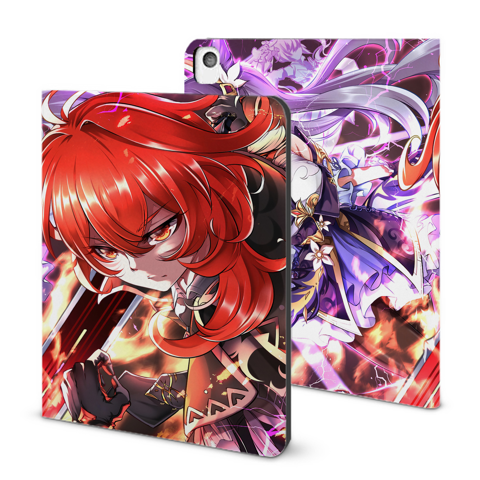 げんし神 genshin IPadケース ペンホルダー付き ブックスタイルデザイン